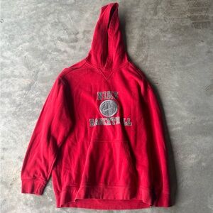 Nike red basketball hoodie
